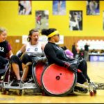 rugby fauteuil féminin lors de la women's cup